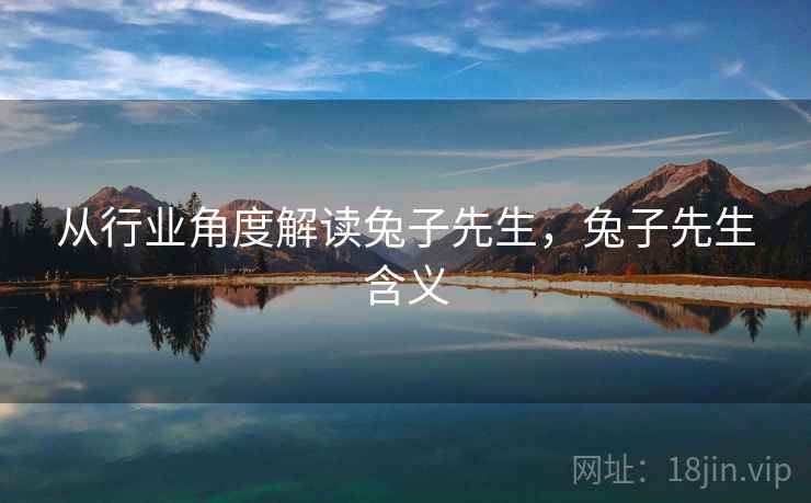 从行业角度解读兔子先生,兔子先生含义 第2张 从行业角度解读兔子先生,兔子先生含义 第2张